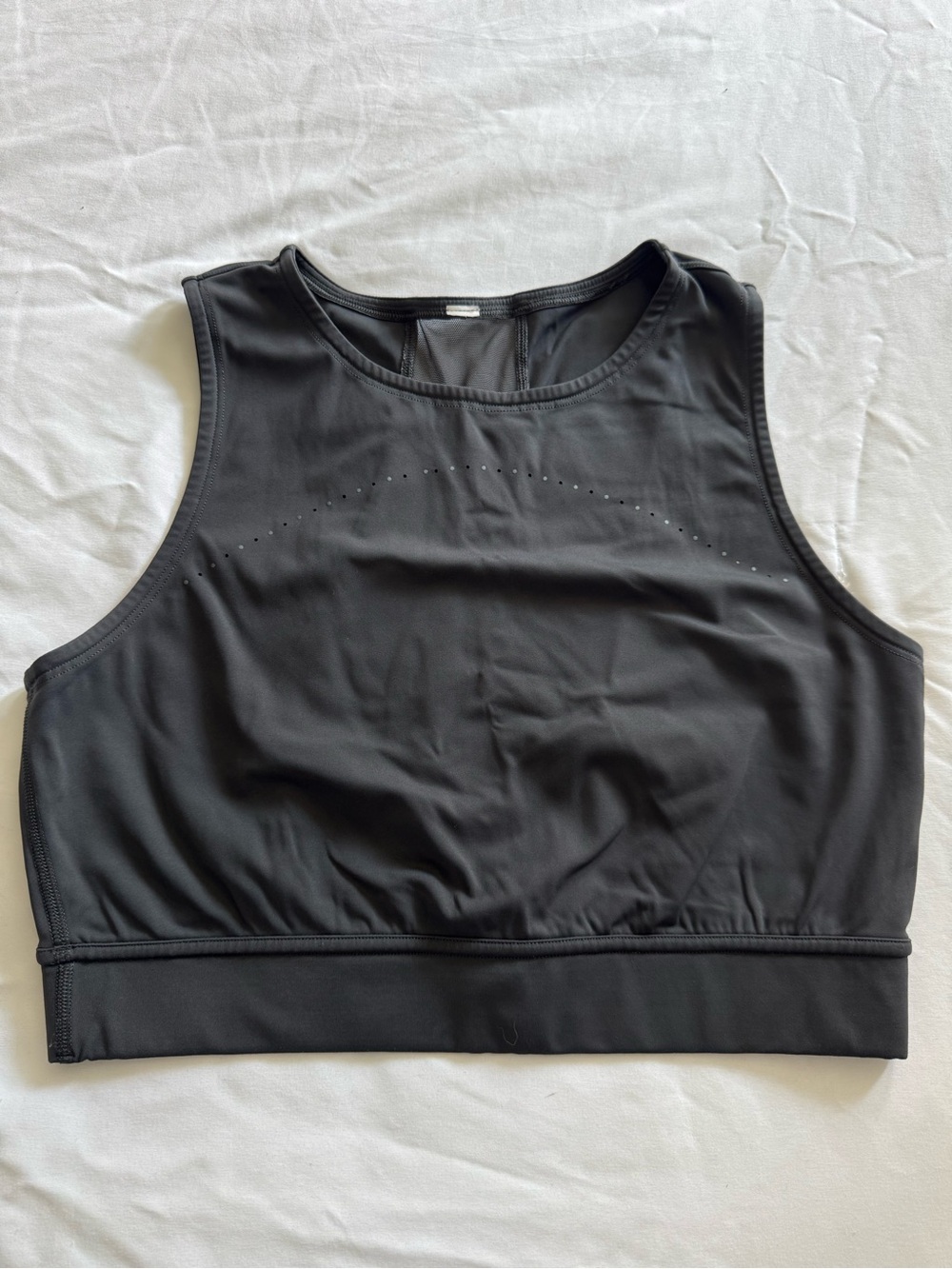 Lululemon Hotty Hot Cropped Tank - Graphite Gray